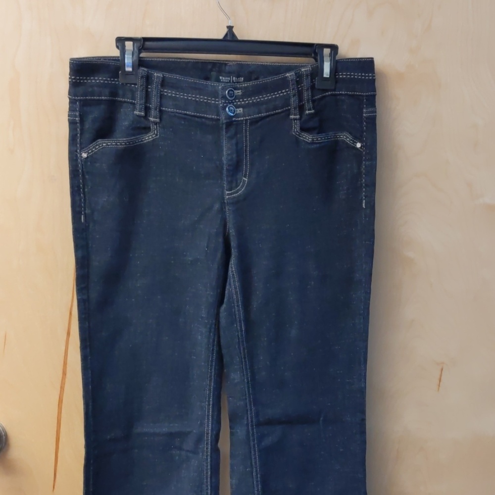 White House Black Market Bootcut Black jeans  4